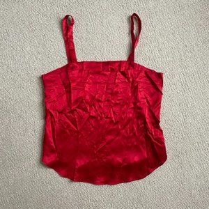 100% Silk Nordstrom red camisole L